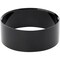 Plymor Black Acrylic Beveled Egg, Marble, Ball or Sphere Display Holder Stand, 1.5" H x 4" W